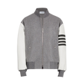 Thom Browne Leather sleeves coat