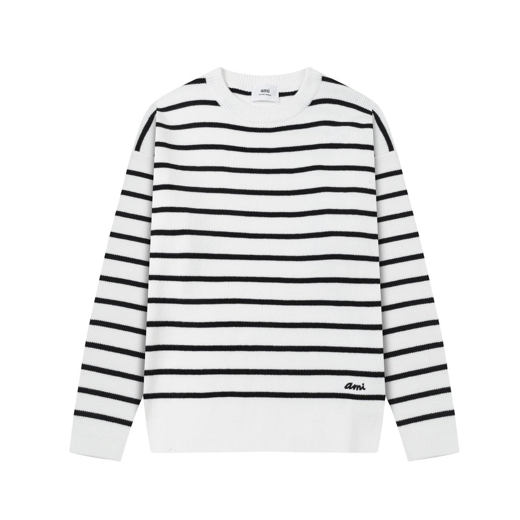 2026 AMI PARIS  striped sweater
