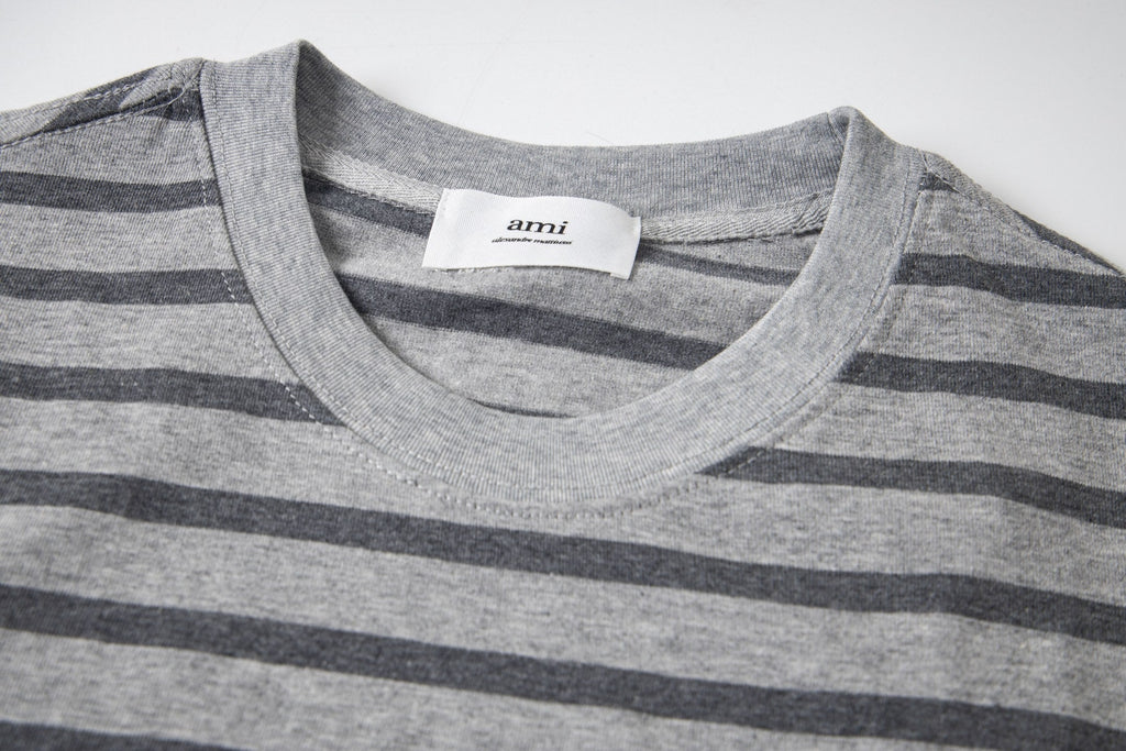 2026 AMI PARIS Unisex Striped T-Shirts
