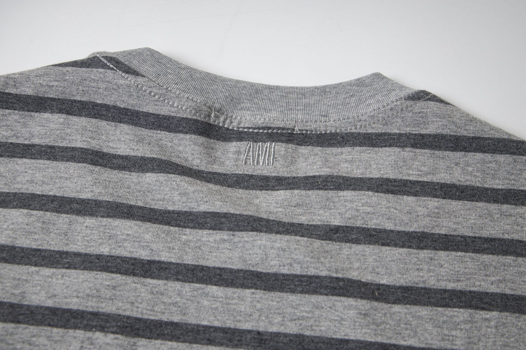 2026 AMI PARIS Unisex Striped T-Shirts