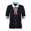 Thom Browne  Women Ribbon POLO shirt