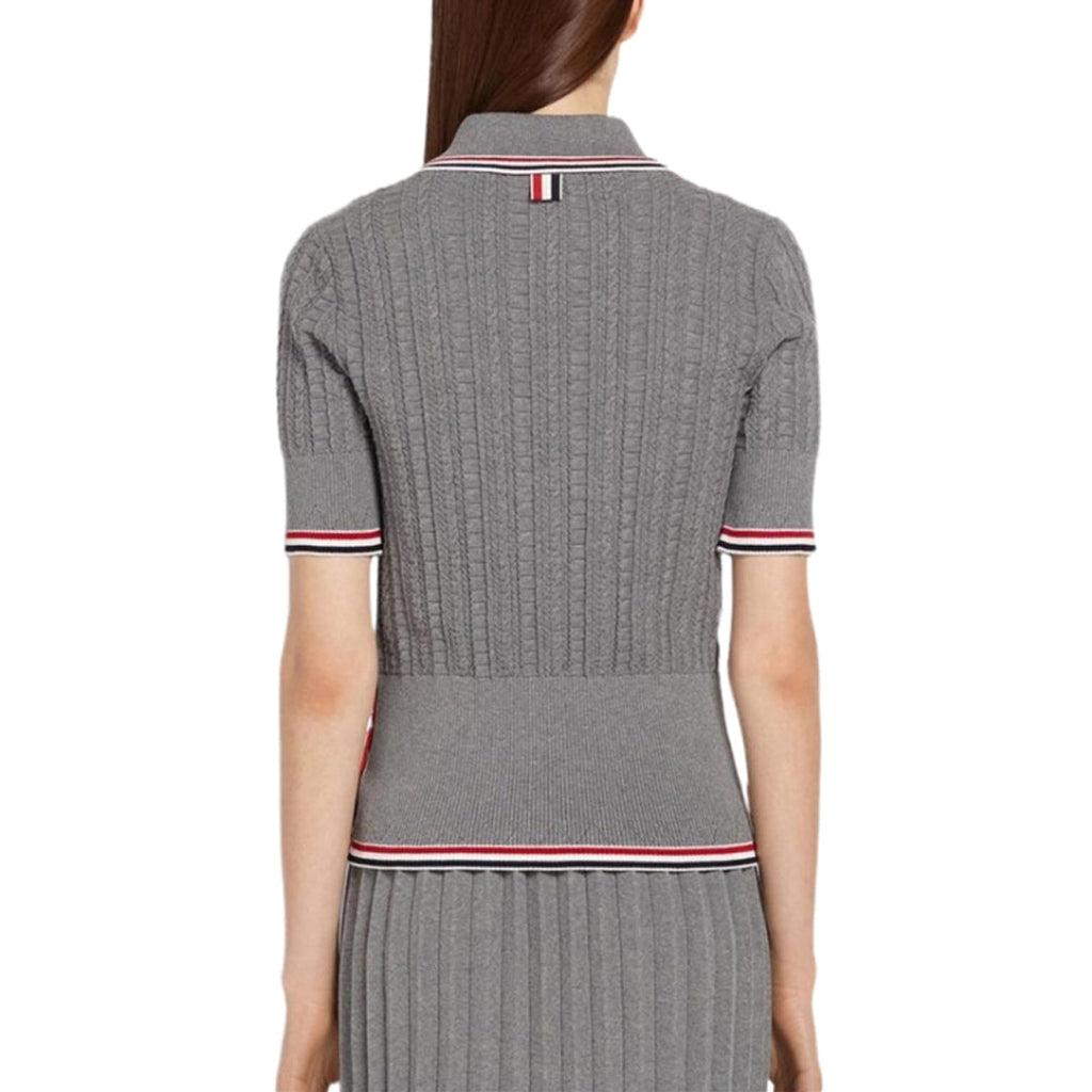 Thom Browne Women stripe POLO shirt