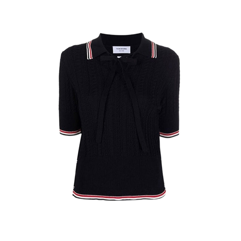 Thom Browne Women stripe POLO shirt