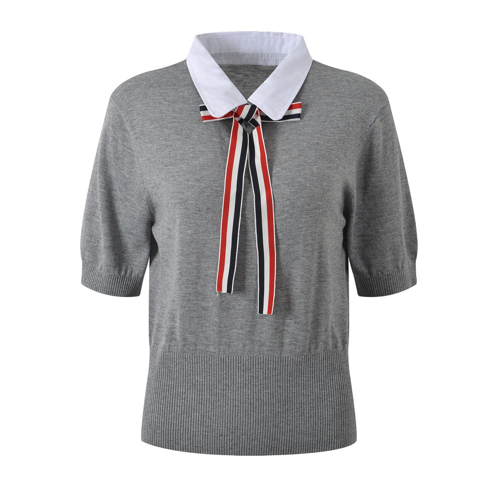 Thom Browne  Women Ribbon POLO shirt