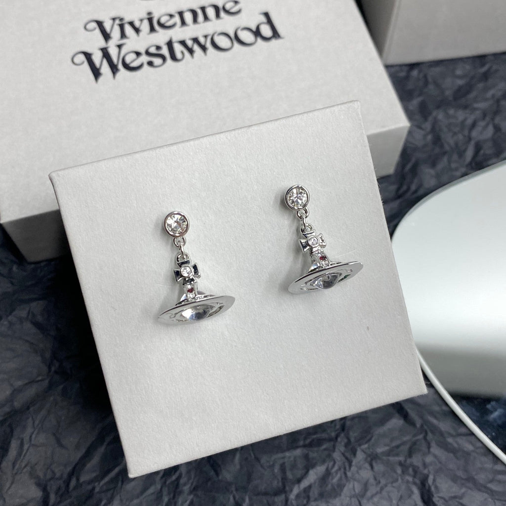 Vivienne Westwood Crystal Planet Earrings